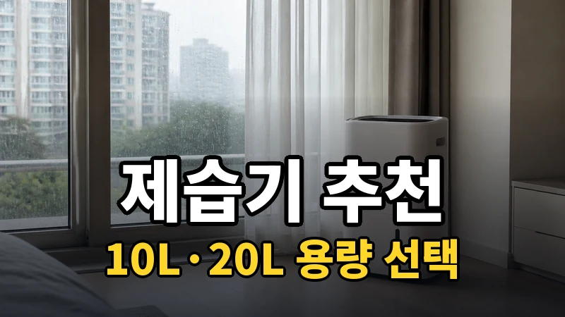 제습기 추천, 10L·20L 용량 선택