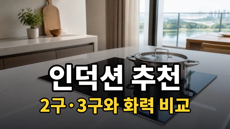 인덕션 추천, 2구·3구와 화력 비교
