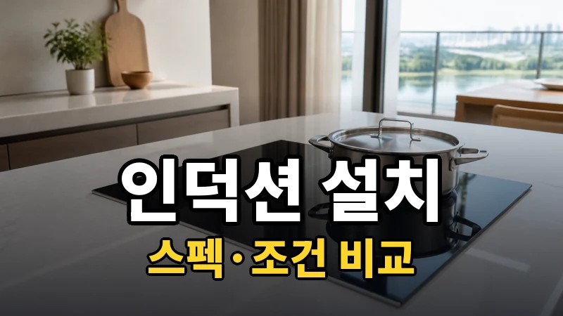 인덕션 설치 전 타공·전기 용량 체크
