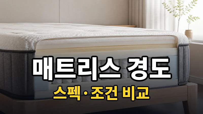 매트리스 하드·미디엄·소프트 선택법