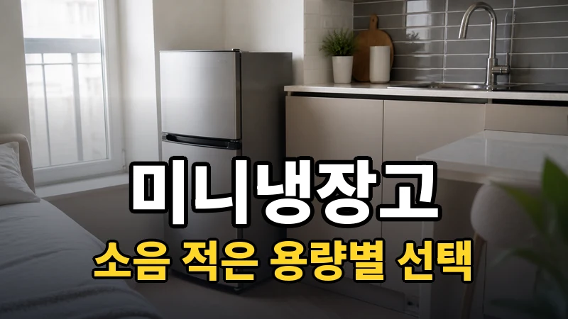 미니냉장고 추천, 소음 적은 용량별 선택