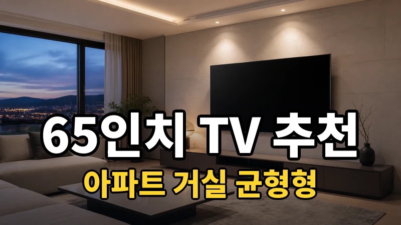 65인치 TV 추천, 아파트 거실 균형형